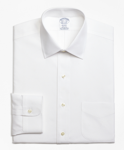 white spread collar dress shirt