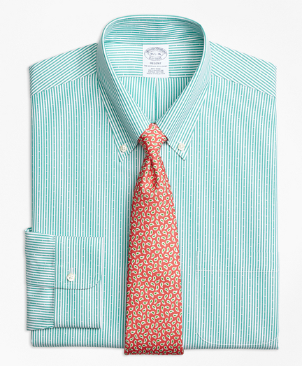 Regent Fitted Dress Shirt, Non-Iron Dobby Candy Stripe