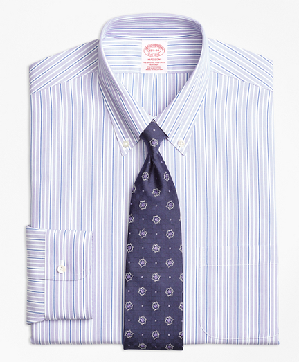 Madison Classic-Fit Dress Shirt, Non-Iron Double Stripe