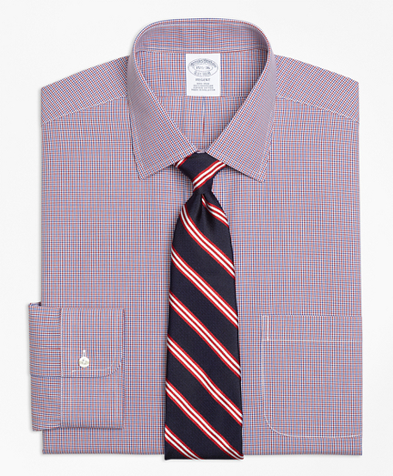Regent Fitted Dress Shirt, Non-Iron Two-Tone Check