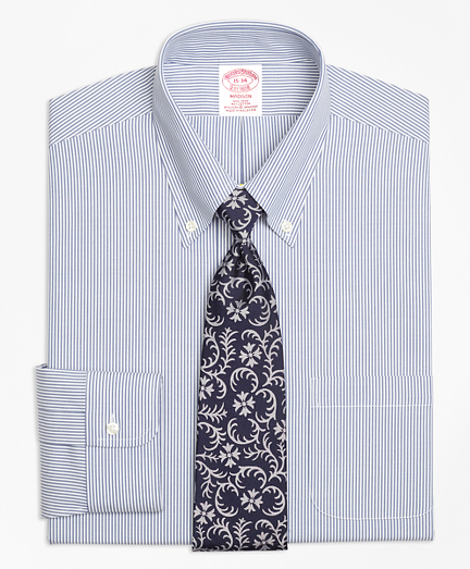 Stretch Madison Classic-Fit Dress Shirt, Non-Iron Candy Stripe