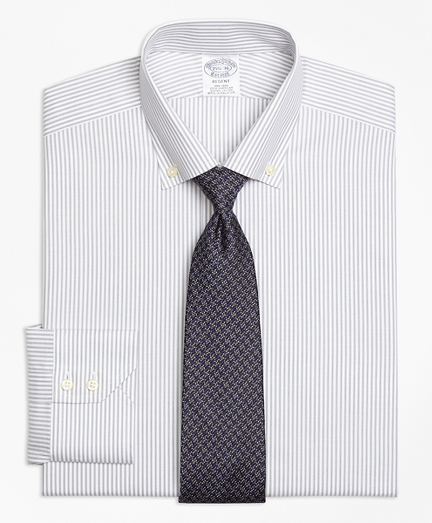 Regent Fitted Dress Shirt, Non-Iron Narrow Split Stripe