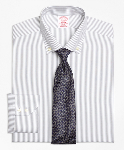 Madison Classic-Fit Dress Shirt, Non-Iron Narrow Split Stripe