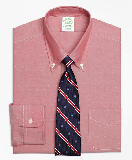Milano Slim-Fit Dress Shirt, Non-Iron Dobby