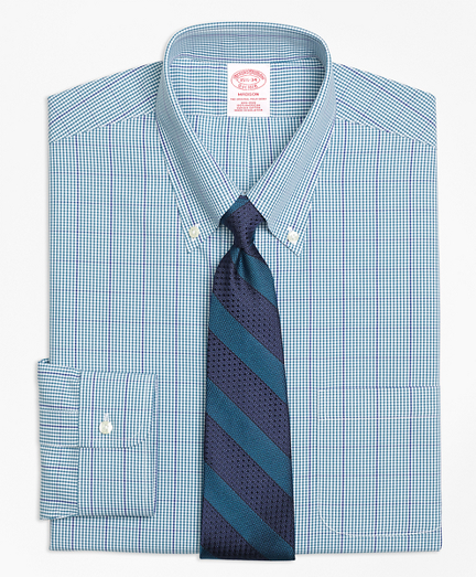 Madison Classic-Fit Dress Shirt, Non-Iron Gingham