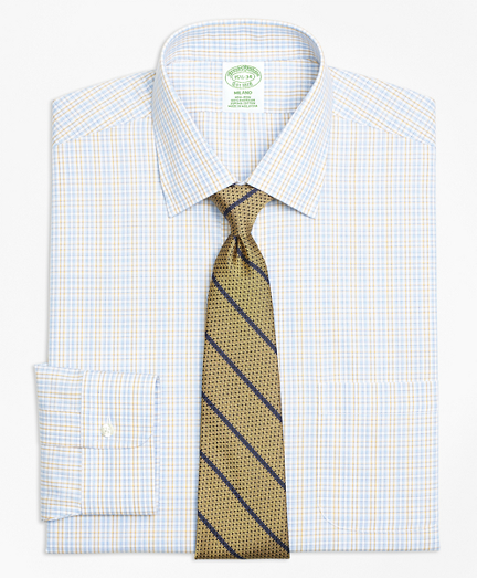 Milano Slim-Fit Dress Shirt, Non-Iron Alternating Check