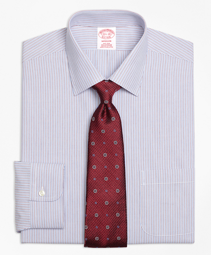 Madison Classic-Fit Dress Shirt, Non-Iron Narrow Stripe