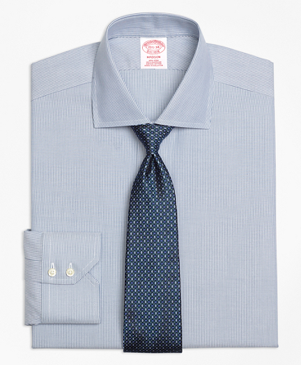 Madison Classic-Fit Dress Shirt, Non-Iron Mini-Stripe