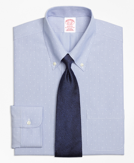 Madison Classic-Fit Dress Shirt, Non-Iron Dobby Hairline Stripe