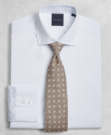 Golden Fleece&reg; Milano Slim-Fit Dress Shirt, English Collar Two-Tone Alternating-Stripe