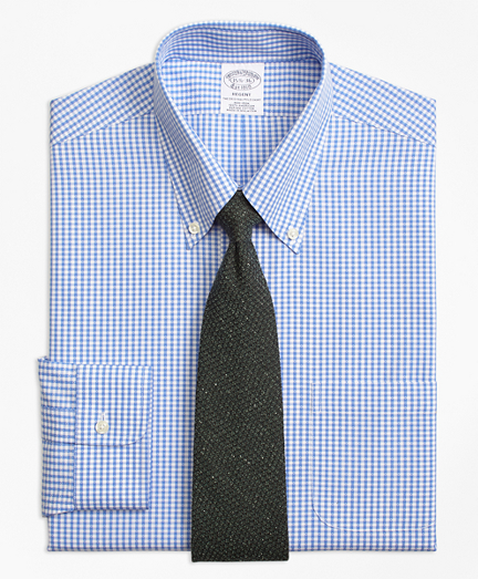 Regent Fitted Dress Shirt, Non-Iron Dobby Gingham