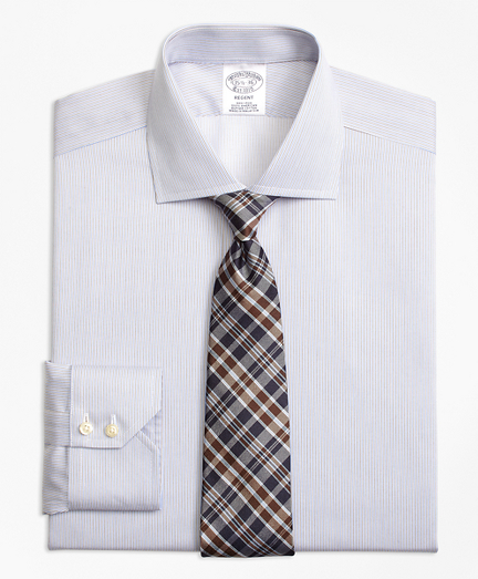 Regent Fitted Dress Shirt, Non-Iron Narrow Stripe