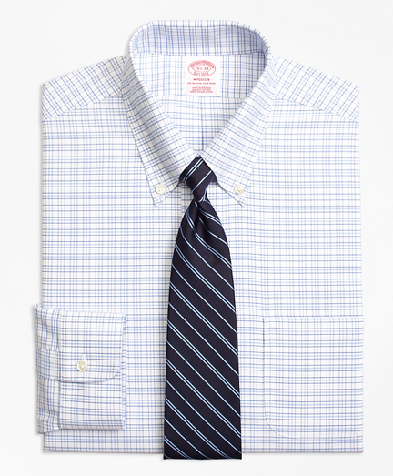 BrooksCool&reg; Madison Classic-Fit Dress Shirt, Non-Iron Triple Windowpane