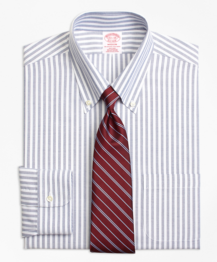 BrooksCool&reg; Madison Classic-Fit Dress Shirt, Non-Iron Ground Split Stripe