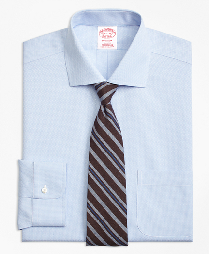 Madison Classic-Fit Dress Shirt, Non-Iron Dobby Diamond