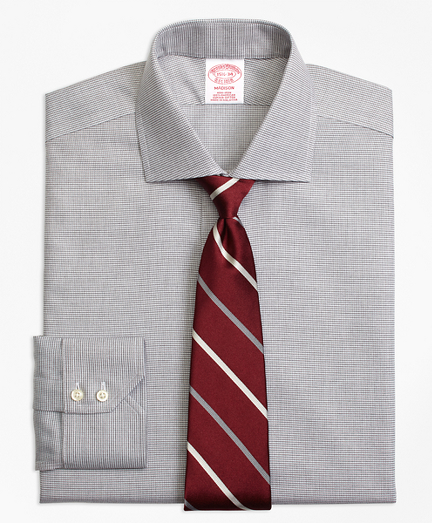 Madison Classic-Fit Dress Shirt, Non-Iron Houndstooth