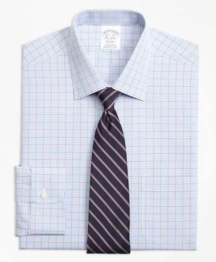 Regent Fitted Dress Shirt, Non-Iron Overcheck