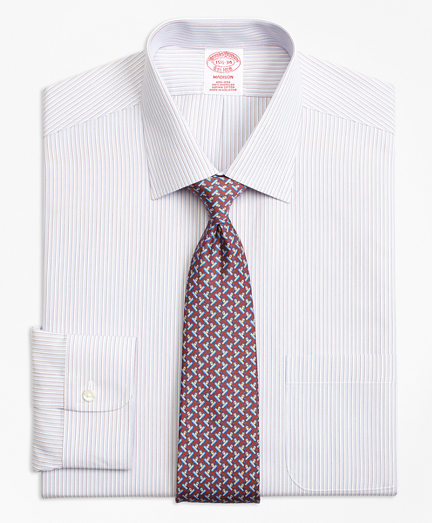 Madison Classic-Fit Dress Shirt, Non-Iron Triple Stripe