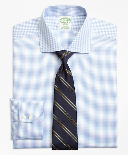 Milano Slim-Fit Dress Shirt, Non-Iron Micro-Check