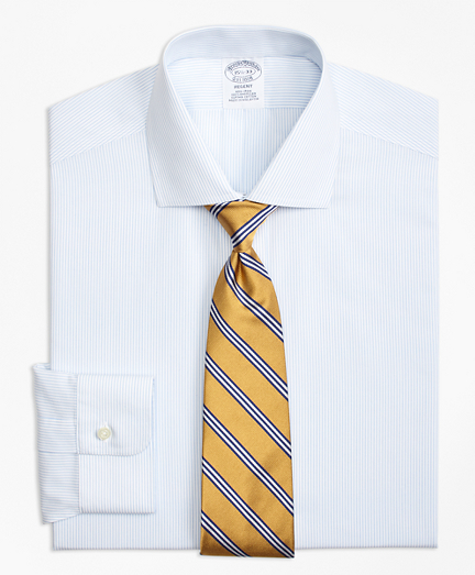 Regent Fitted Dress Shirt, Non-Iron Mini Pinstripe