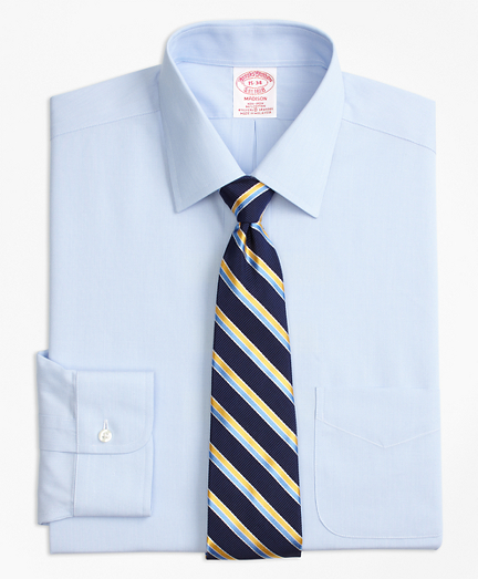 Stretch Madison Classic-Fit Dress Shirt, Non-Iron Hairline Stripe