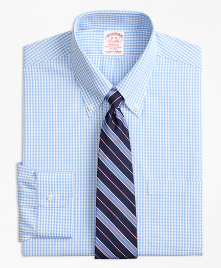 light blue gingham dress shirt