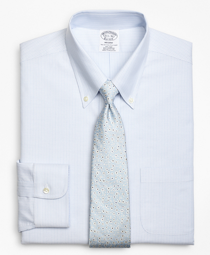 BrooksCool&reg; Regent Fitted Dress Shirt, Non-Iron Tonal Alternating Stripe