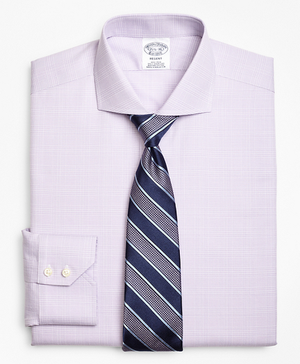 Regent Fitted Dress Shirt, Non-Iron Plaid