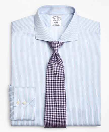 Regent Fitted Dress Shirt, Non-Iron Framed Stripe