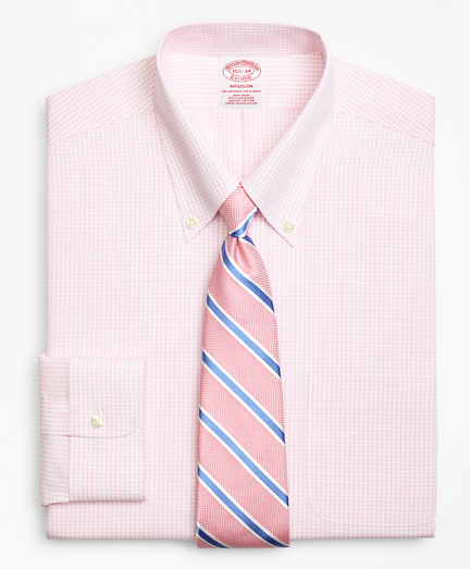 Madison Classic-Fit Dress Shirt, Non-Iron Double Mini-Windowpane