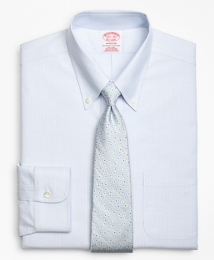 BrooksCool&reg; Madison Classic-Fit Dress Shirt, Non-Iron Tonal Alternating Stripe