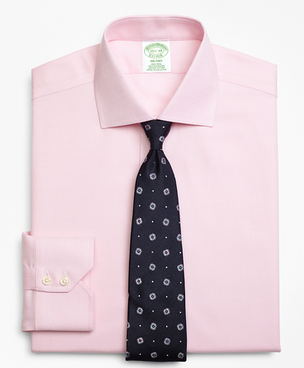 Milano Slim-Fit Dress Shirt, Non-Iron Textured Circles