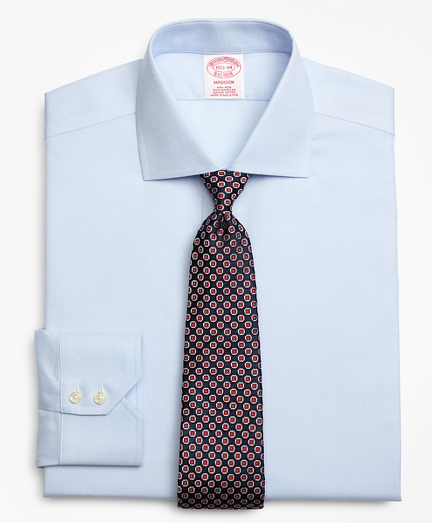 Madison ClassicFit Dress Shirt, NonIron Textured Circles Brooks
