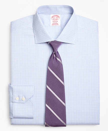 Madison Classic-Fit Dress Shirt, Non-Iron Two-Tone Graph Check
