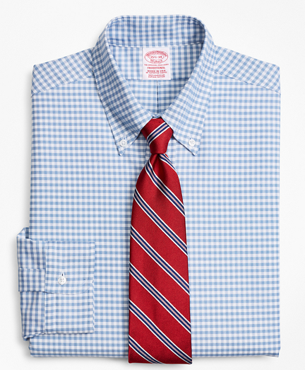 light blue checkered dress shirt