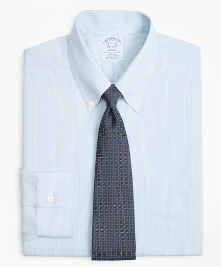 Regent Fitted Dress Shirt, Non-Iron Hairline Alternating Stripe