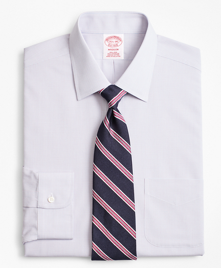 Madison Classic-Fit Dress Shirt, Non-Iron Micro-Check
