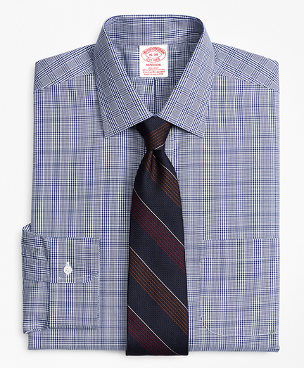Stretch Madison Classic-Fit Dress Shirt, Non-Iron Glen Plaid