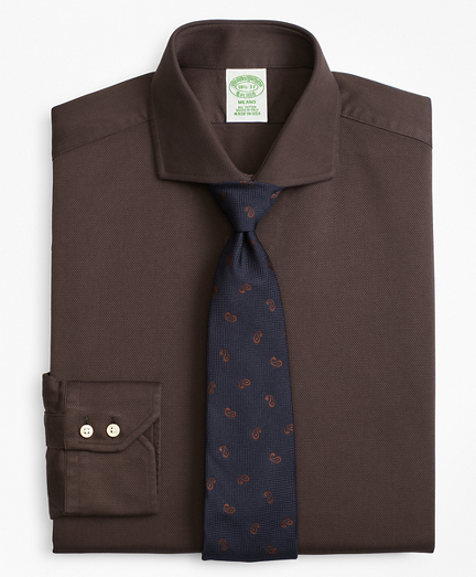 Milano Slim-Fit Dress Shirt, Textured Micro-Check