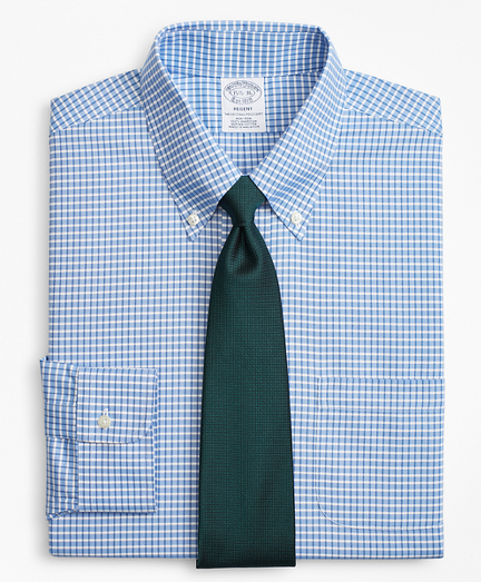 BrooksCool&reg; Regent Fitted Dress Shirt, Non-Iron Ground Check