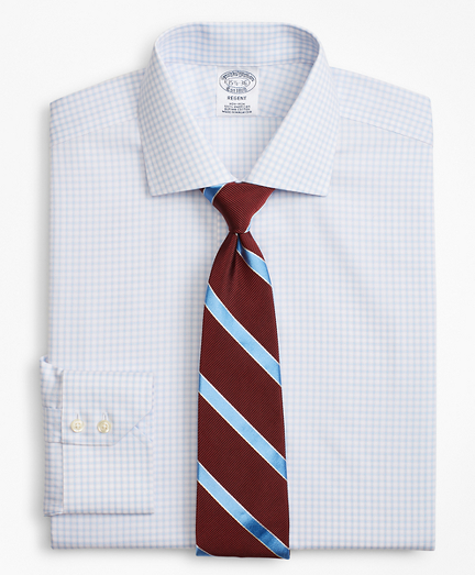 Regent Fitted Dress Shirt, Non-Iron Two-Tone Windowpane