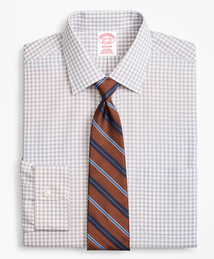 Madison Classic-Fit Dress Shirt, Non-Iron Framed Windowpane