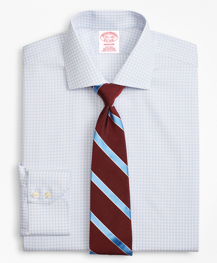 Madison Classic-Fit Dress Shirt, Non-Iron Two-Tone Windowpane
