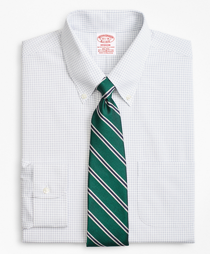 Stretch Madison Classic-Fit Dress Shirt, Non-Iron Windowpane