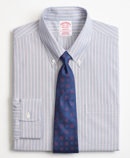 Madison Classic-Fit Dress Shirt, Non-Iron Double Stripe