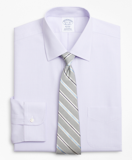 Regent Fitted Dress Shirt, Non-Iron Herringbone