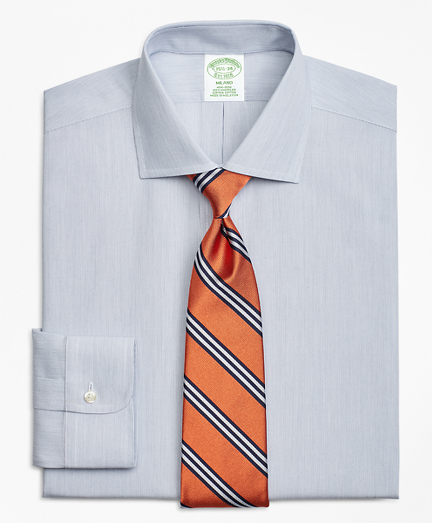 Milano Slim-Fit Dress Shirt, Non-Iron Pencil Stripe - Brooks Brothers