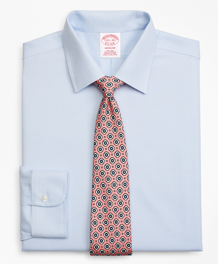 Madison Classic-Fit Dress Shirt, Non-Iron Dobby Micro-Dot