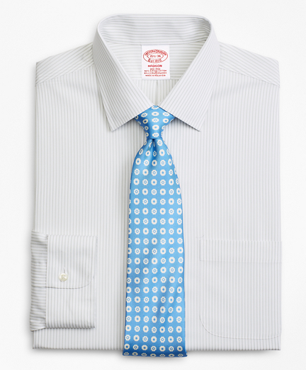 Stretch Madison Classic-Fit Dress Shirt, Non-Iron Stripe