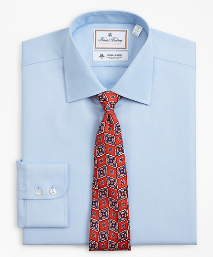 Luxury Collection Milano Slim-Fit Dress Shirt, Franklin Spread Collar Dobby